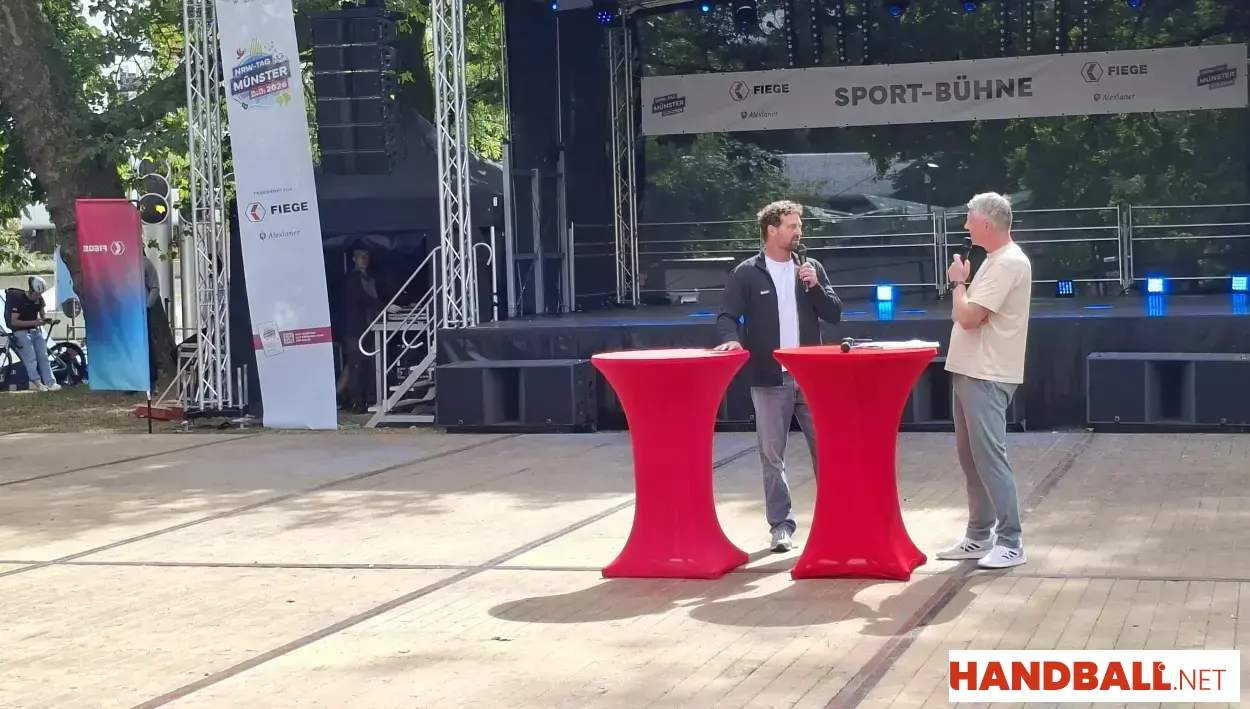 Florian Kehrmann stimmt beim NRW-Tag auf die Handball-WM ein